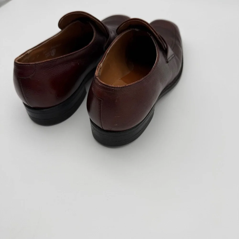 Vintage Executive Imperial O'Sullivan Men's Brown Leather Loafers Size 10 B